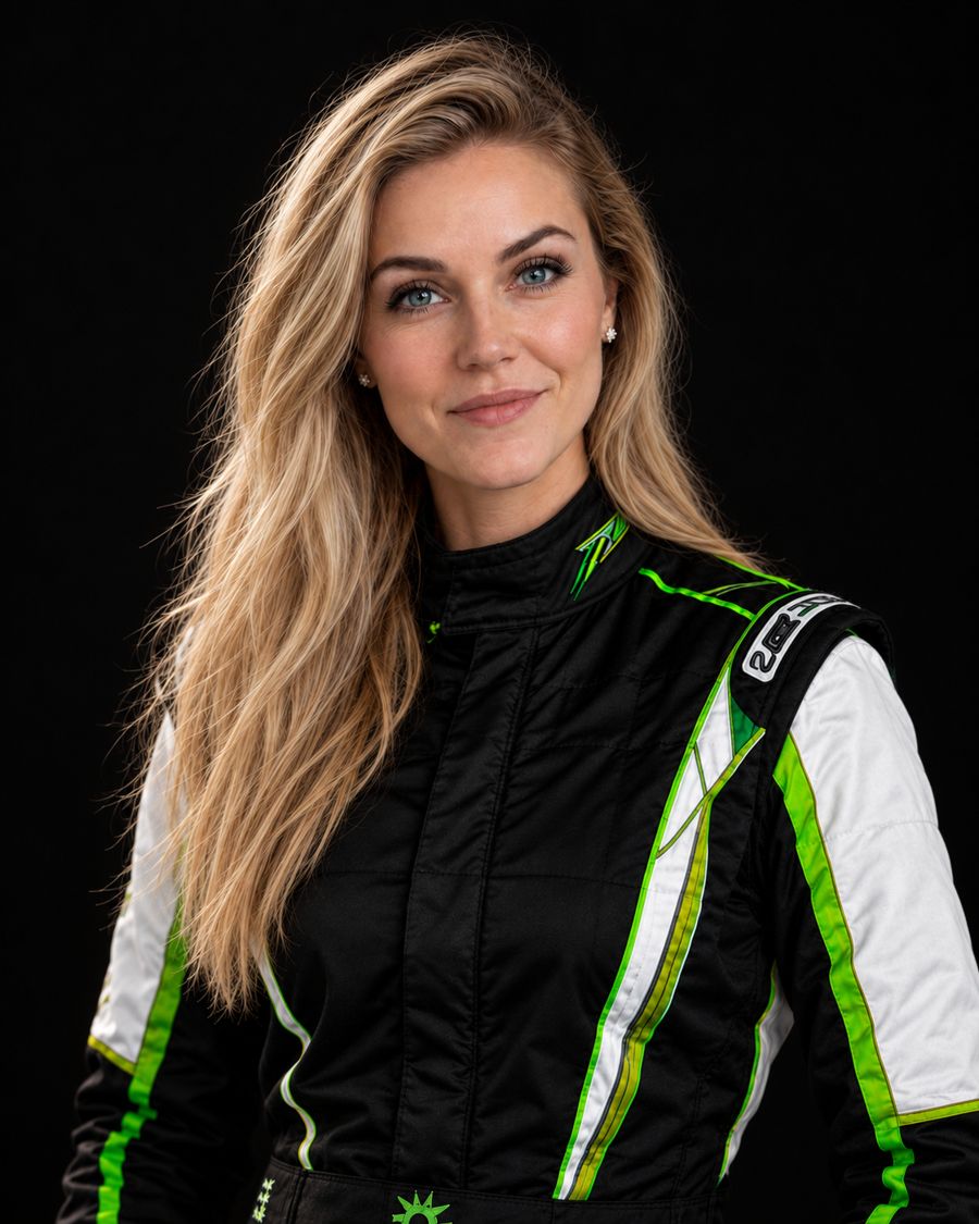 Ricarda im Rennanzug